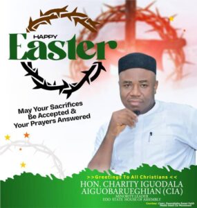 Easter: A time To Reflect On Enduring Grace Of God Says Aiguobarueghian